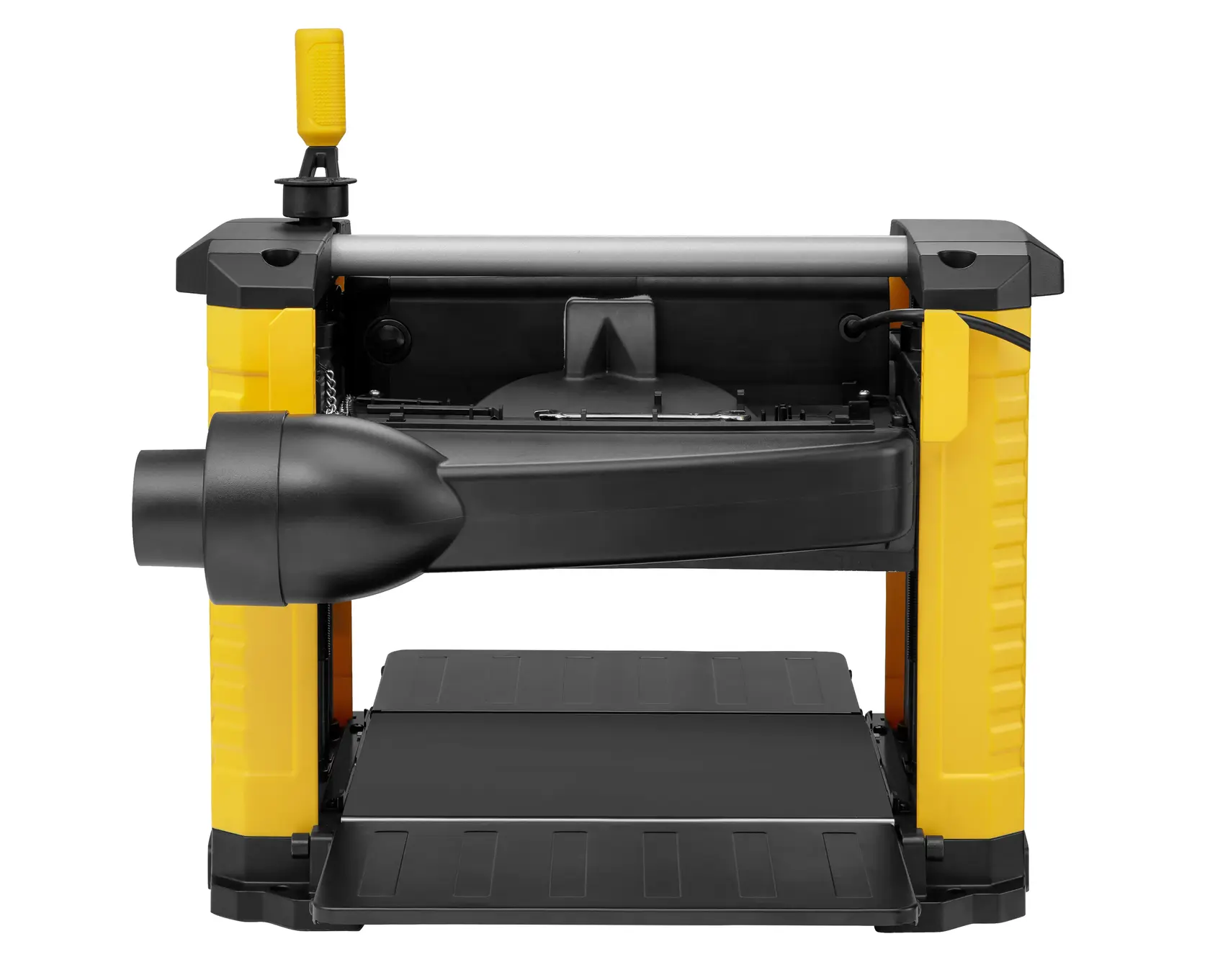 Raboteuse STANLEY, vue avant, noir/jaune, SKUs STP18-B2 STP18-BR STP18-AR STP18-QS STP18-B3 STP18, photographie.