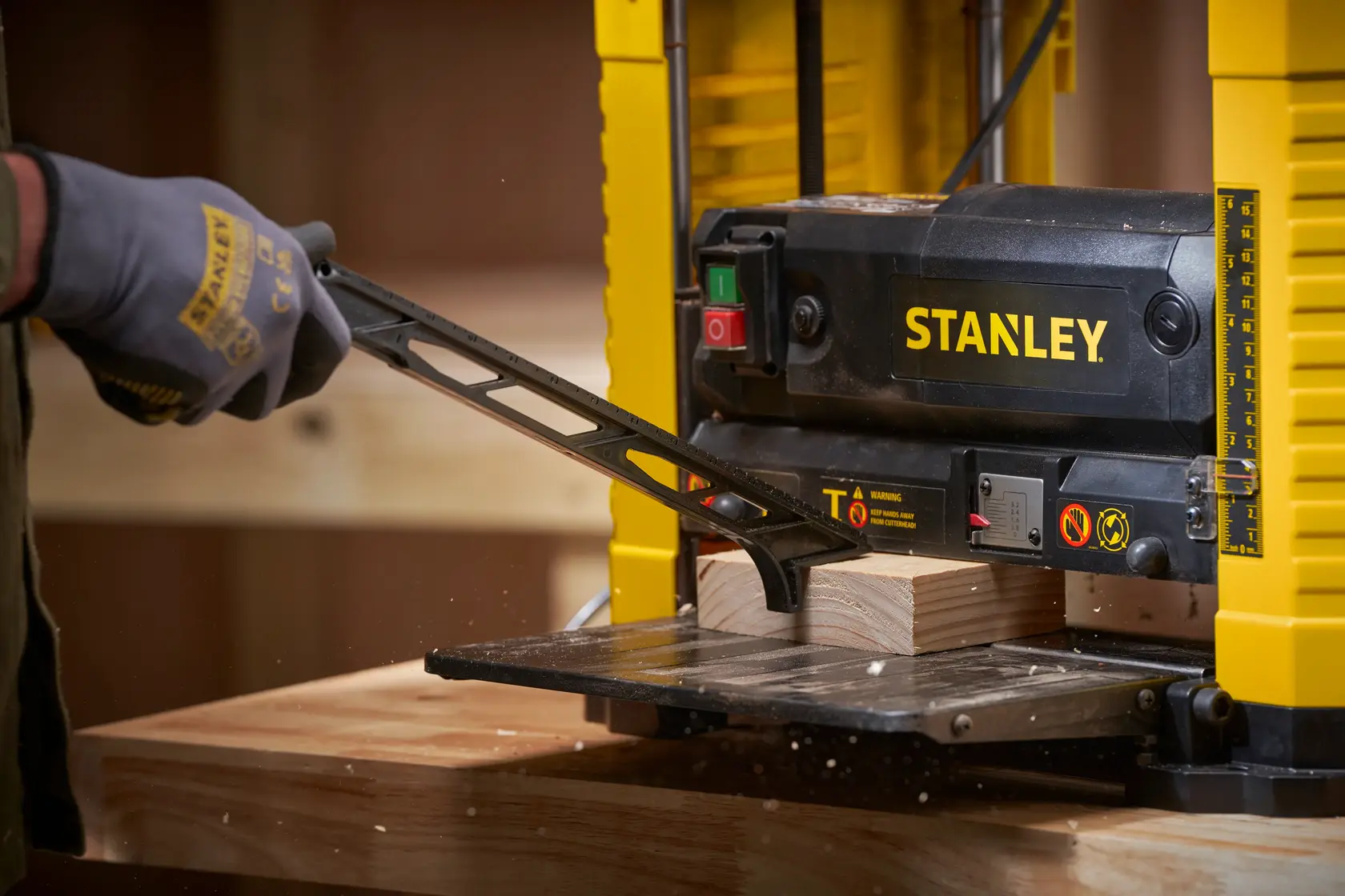 Raboteuse STANLEY avec STP18-B2, STP18-BR, STP18-AR, STP18-QS, STP18-B3, STP18, bois, main avec pousseur.
